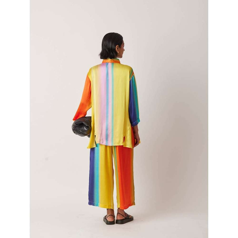 YAVI Women's Cheboy Colorblock & Printed Multi-Color Shirt