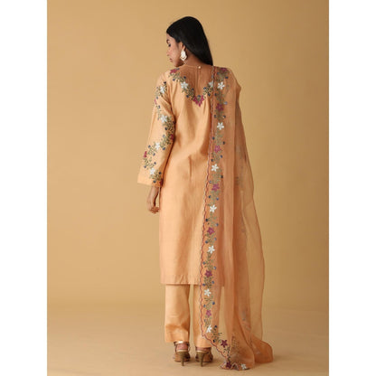 Zeefaa Sundowner Chanderi Nude Pallete Set (3 Pcs)