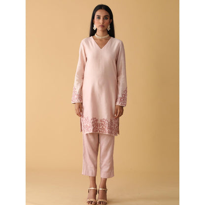 Zeefaa Dewy Lomonade Chanderi Set (3 Pcs)