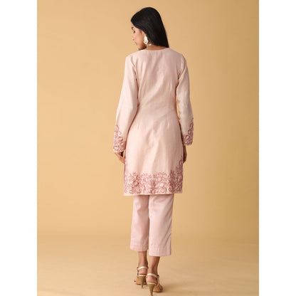 Zeefaa Dewy Lomonade Chanderi Set (3 Pcs)