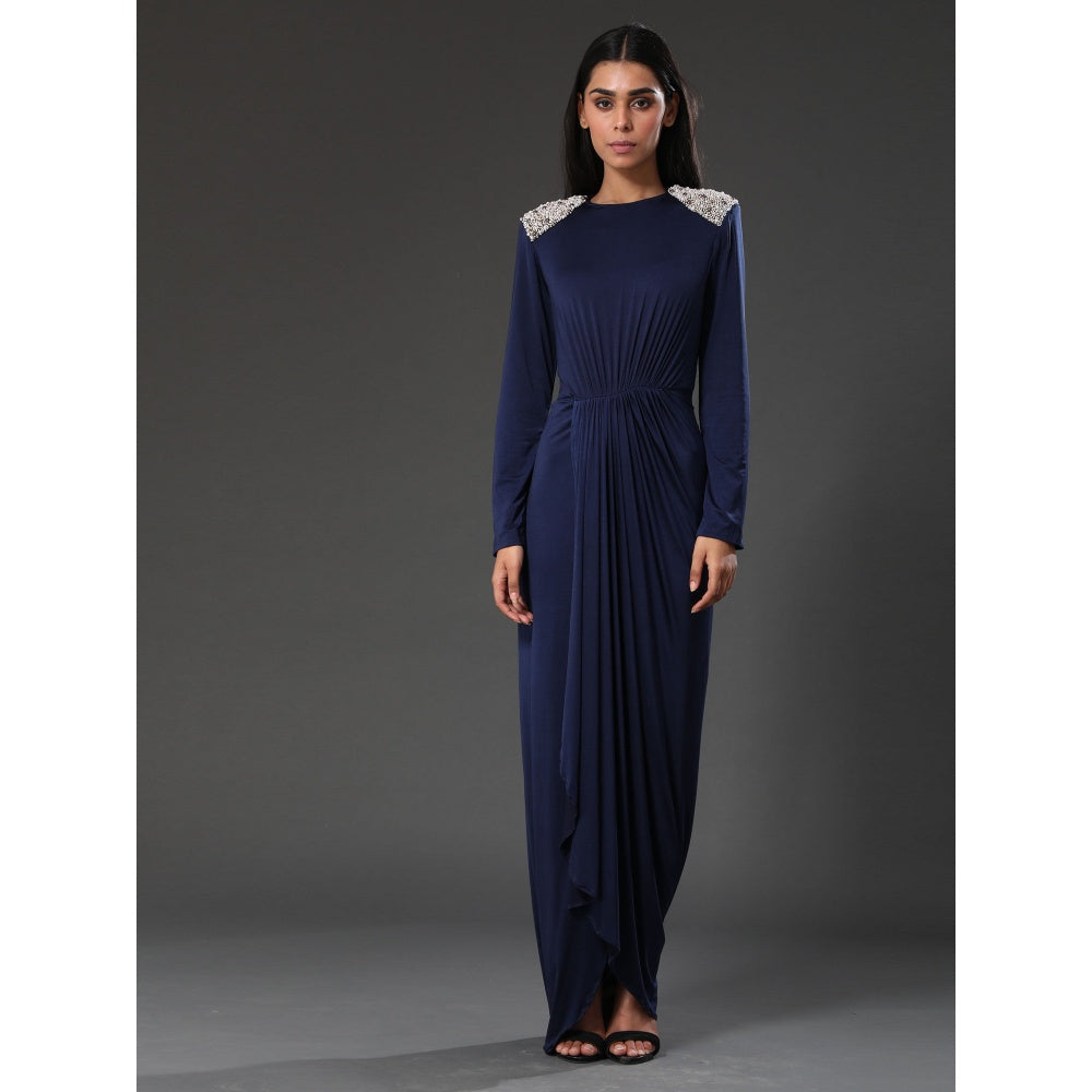 Zeefaa Moon Drape Dress