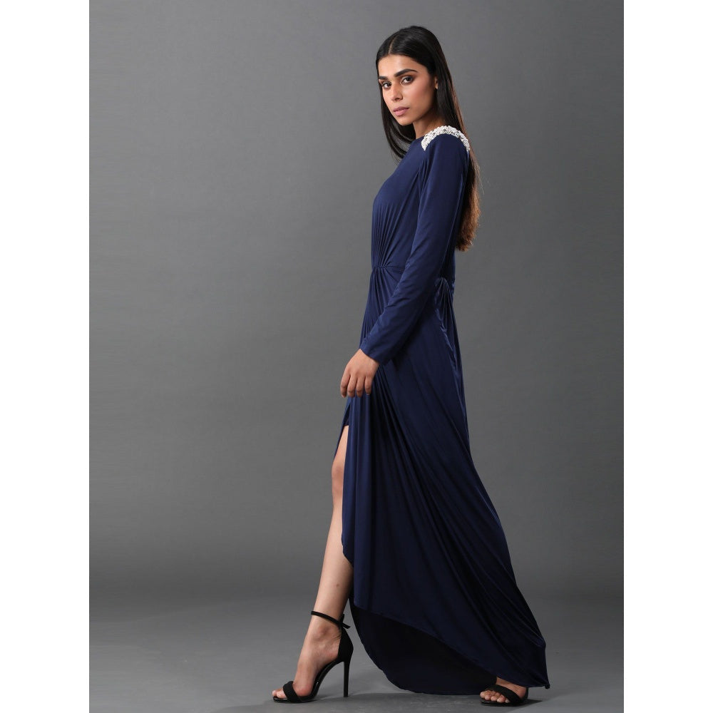 Zeefaa Moon Drape Dress