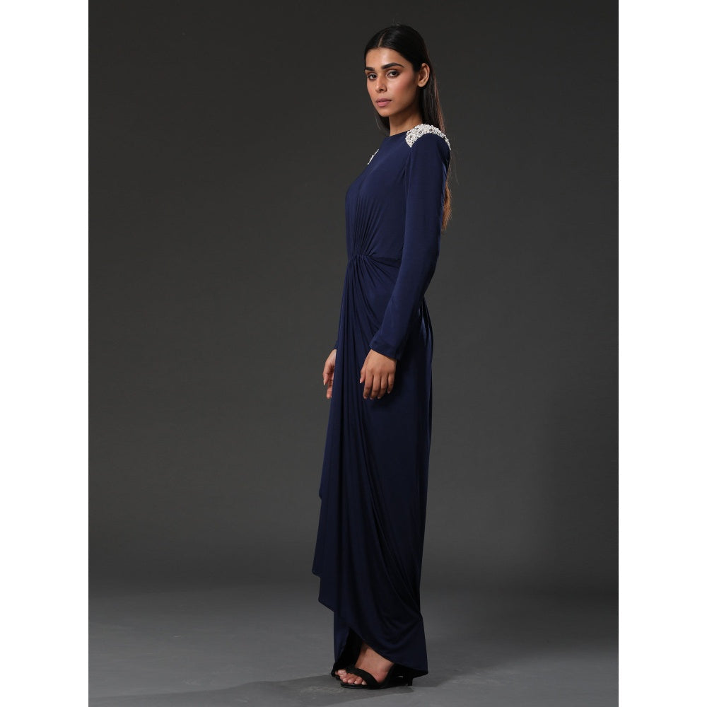 Zeefaa Moon Drape Dress
