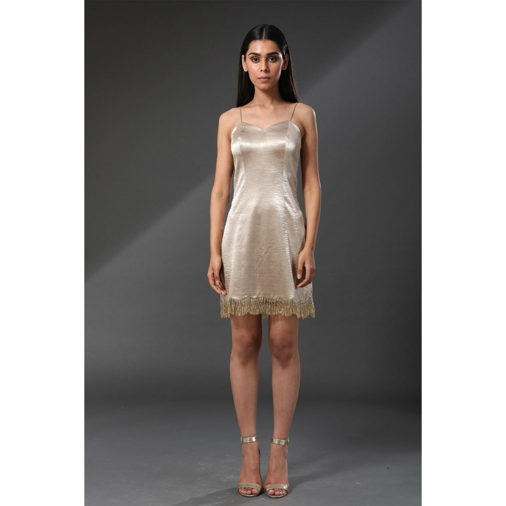 Zeefaa Florence Gold Bling Dress