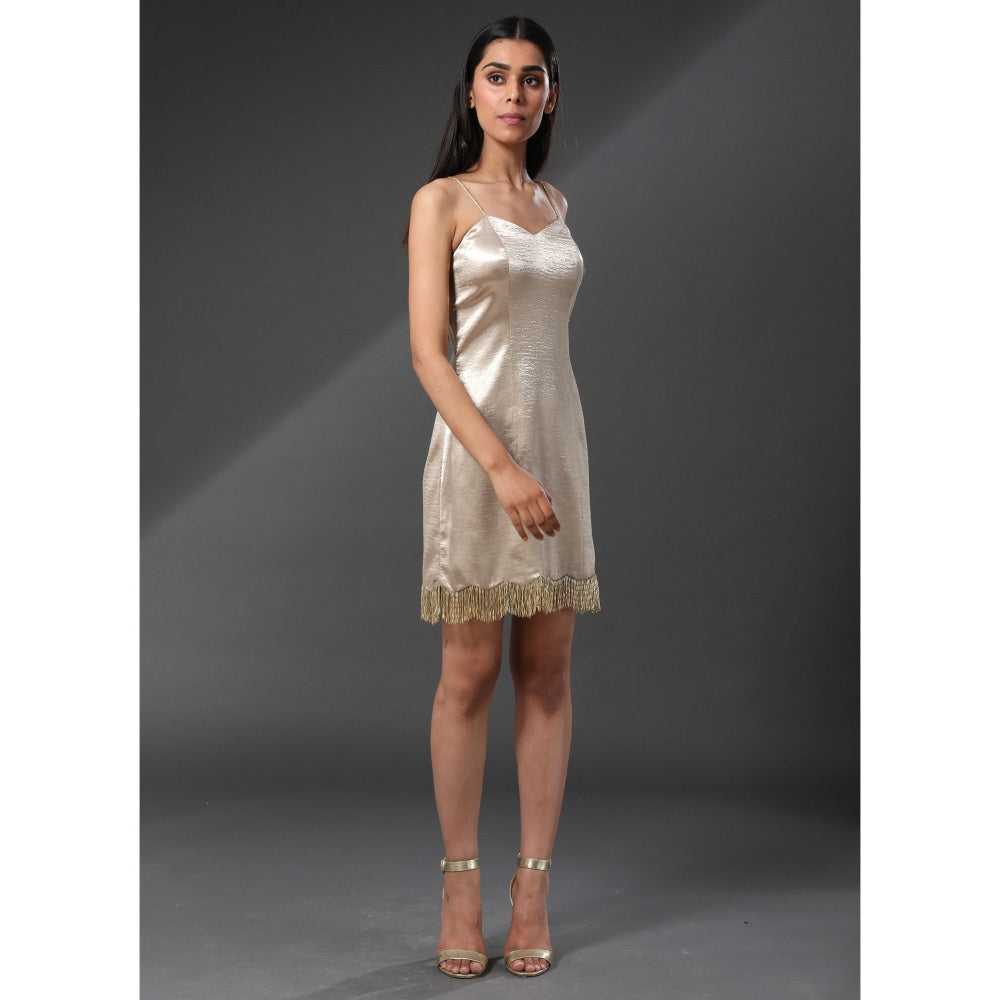 Zeefaa Florence Gold Bling Dress