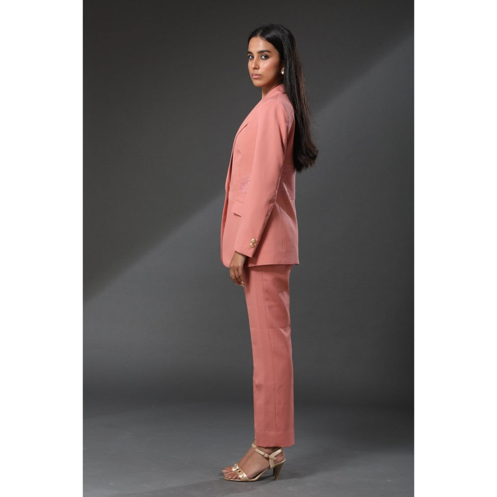 Zeefaa Burnt Coral Trousers
