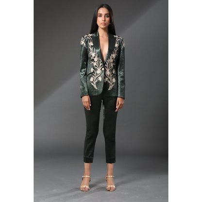 Zeefaa Paris Gold Metallic Blazer