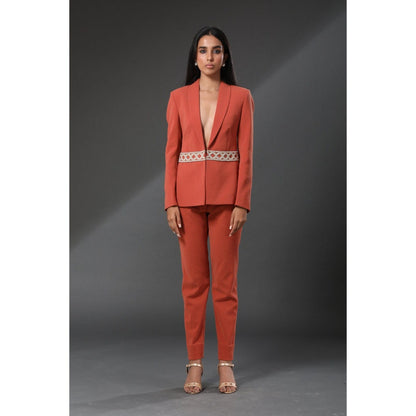 Zeefaa Crease Resistant Italian Moss Blazer