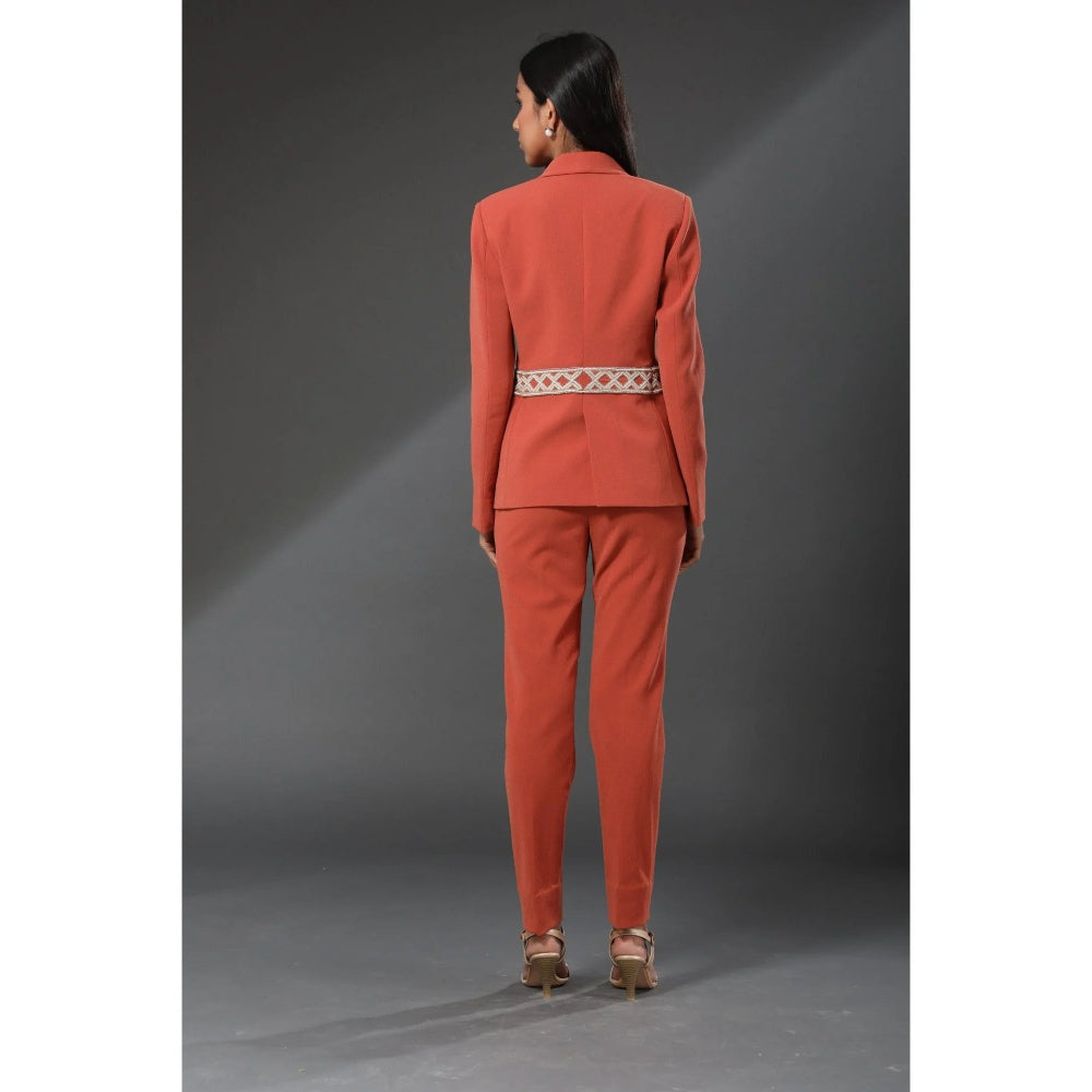 Zeefaa Crease Resistant Italian Moss Blazer