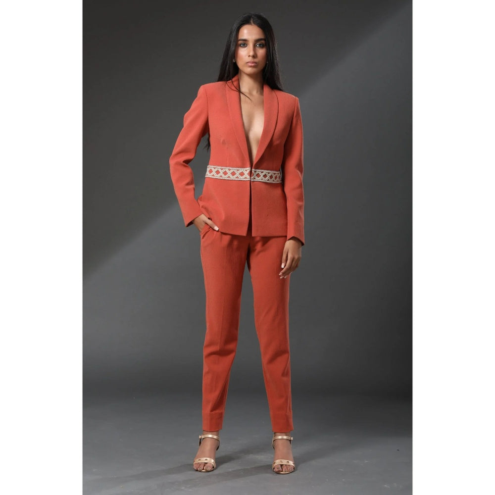 Zeefaa Crease Resistant Italian Moss Trousers