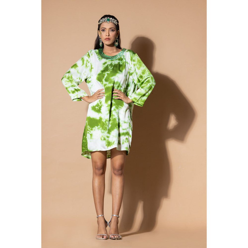 Zeefaa Northern Lights Tie and Dye Dress