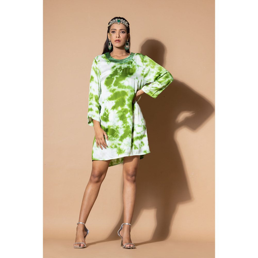 Zeefaa Northern Lights Tie and Dye Dress