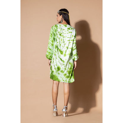 Zeefaa Northern Lights Tie and Dye Dress