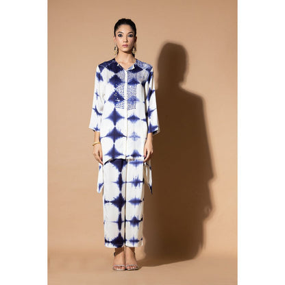 Zeefaa Azure Blue Hour Co-Ord (Set of 2)