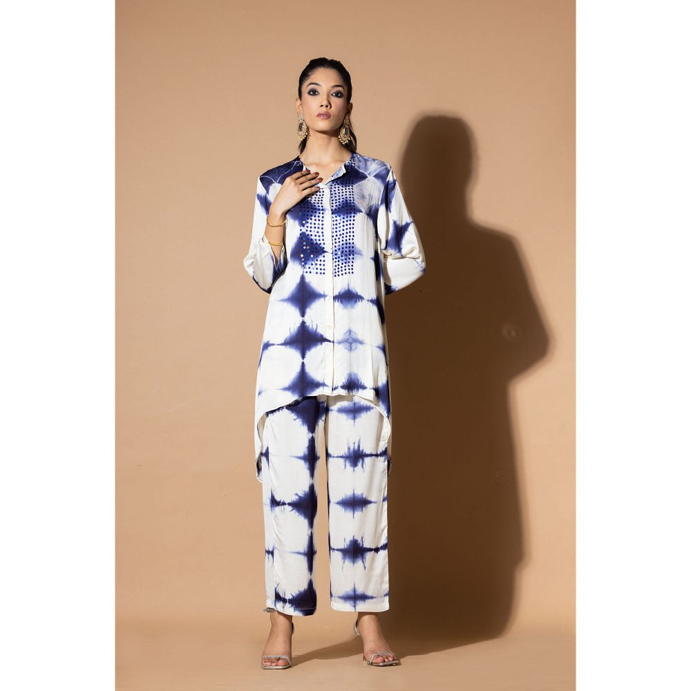 Zeefaa Azure Blue Hour Co-Ord (Set of 2)