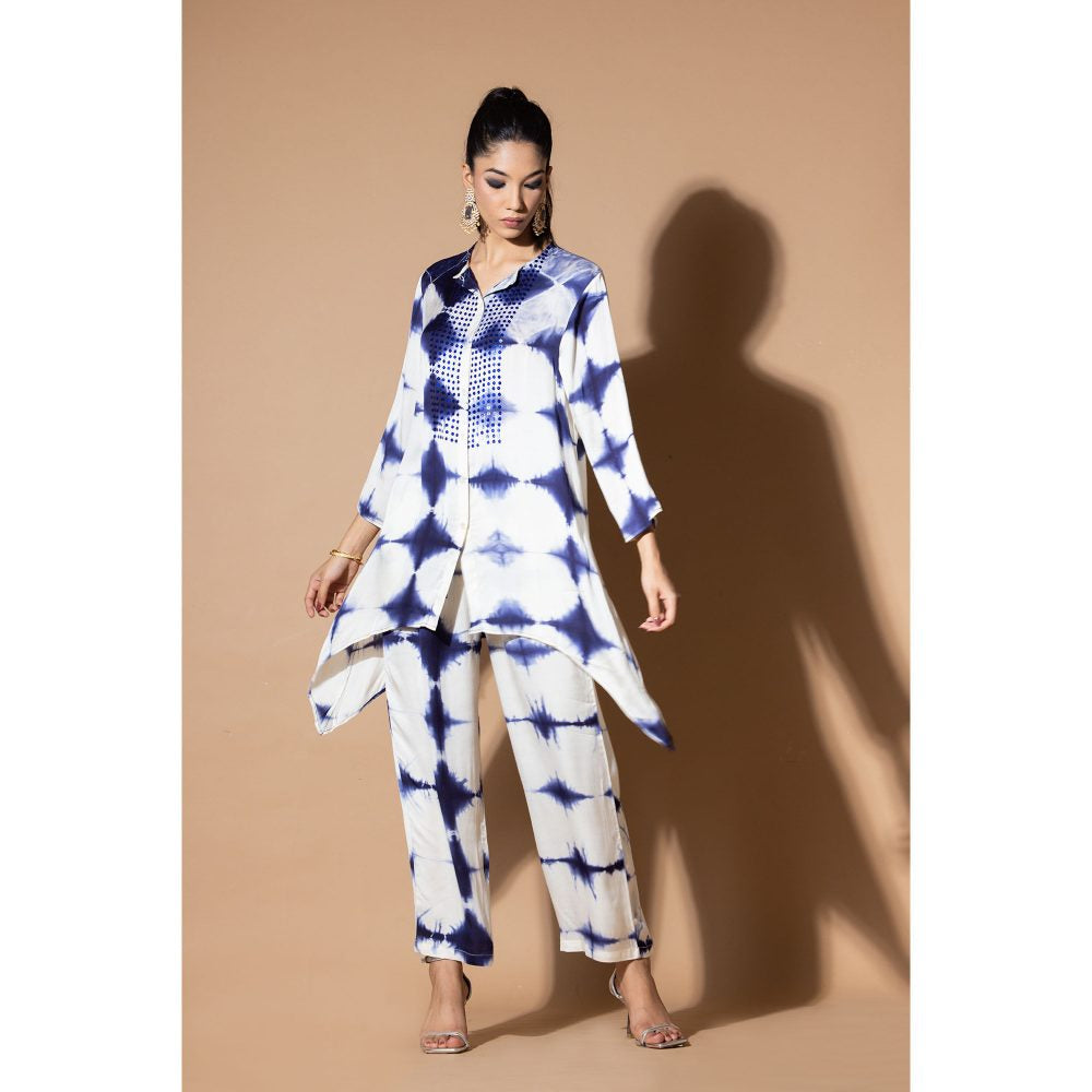 Zeefaa Azure Blue Hour Co-Ord (Set of 2)