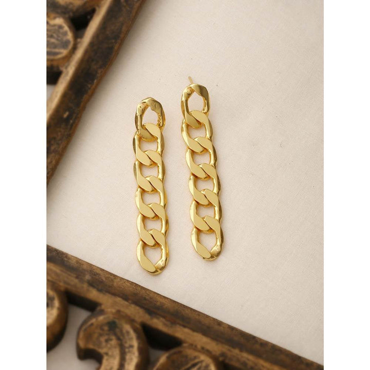 Zurooh 18K Gold Plated Chain Danglers