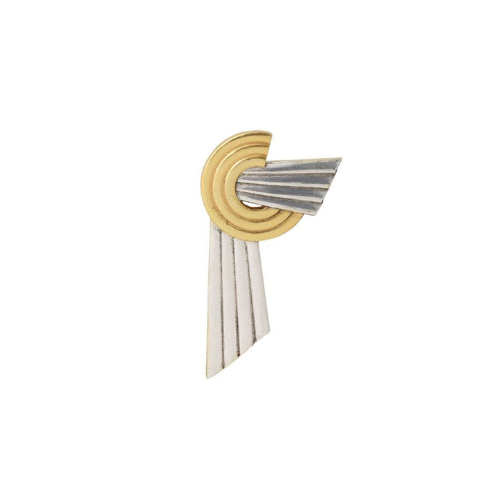 Zurooh Dual Tone Gold and Silver Bold Pendant