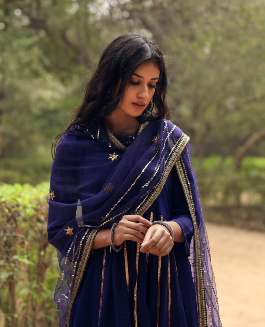 Resham Blue Set