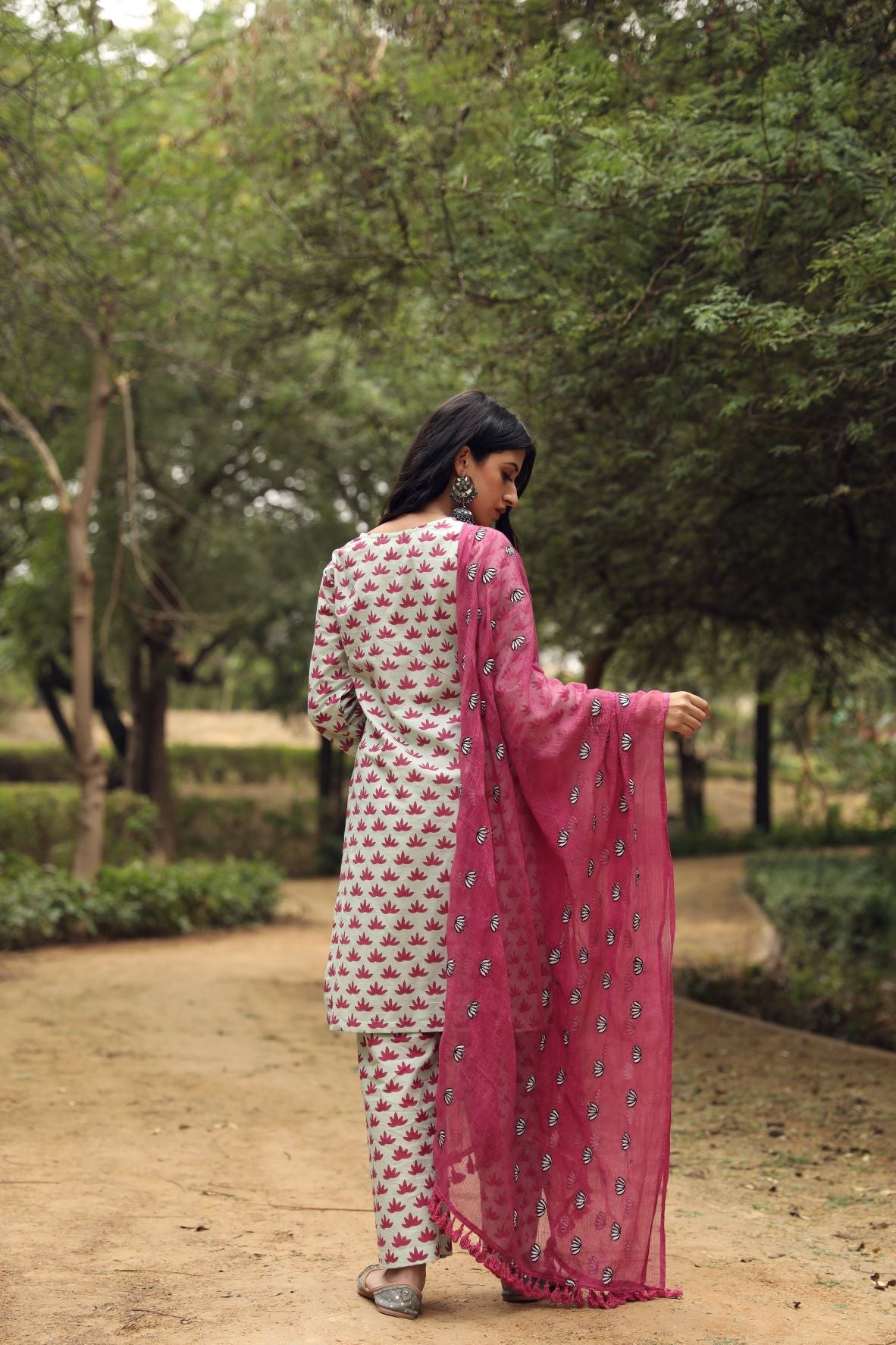 Padmini Pink Straight Set