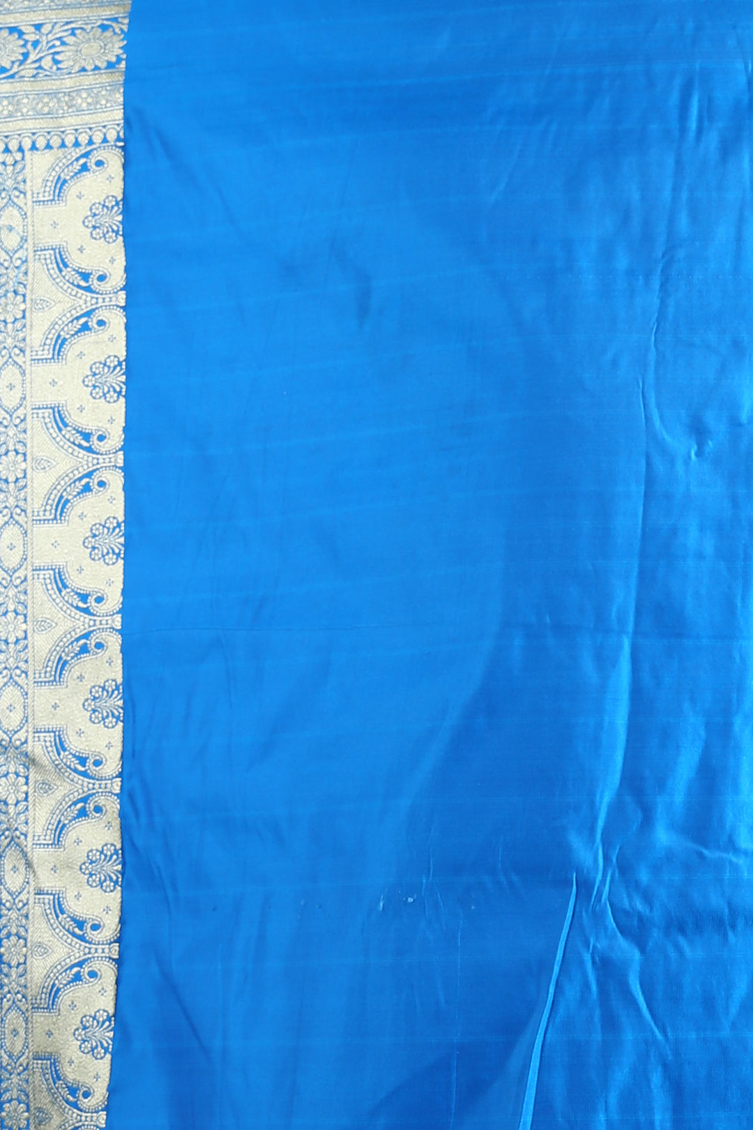 CHARUKRITI Pink Blue Ethnic Motifs Zari Pure Silk Banarasi Saree with Unstiched Blouse