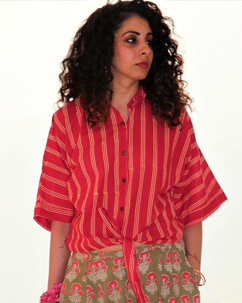 Chidiyaa Pink Cotton Top