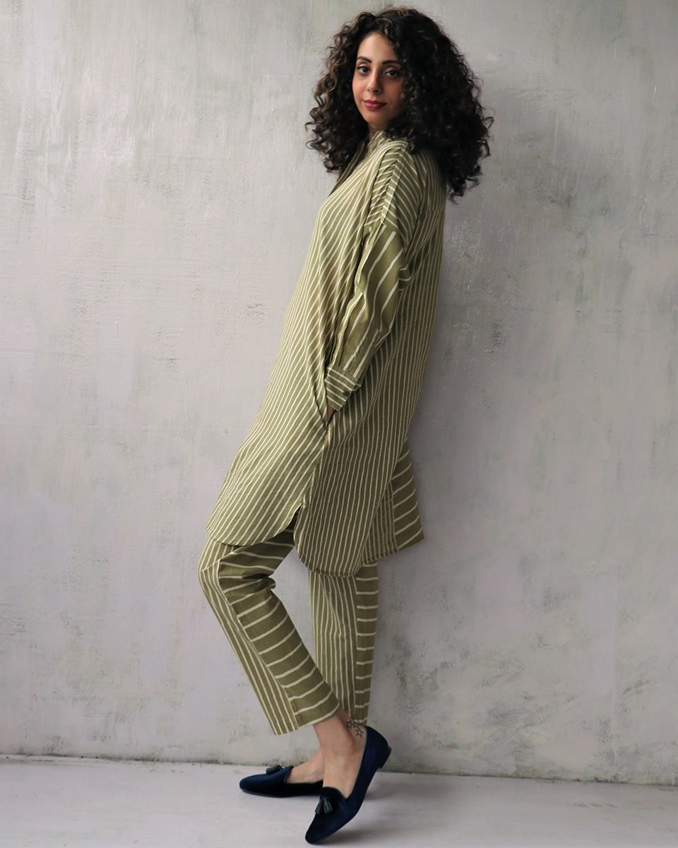 Chidiyaa Sap Green Cotton Bottoms